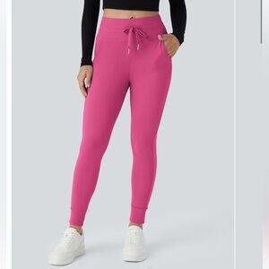 Halara sz S Fuchsia Softlyzero™ Plush High Waist Side Pocket Full Length Joggers